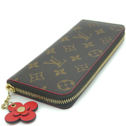 LOUIS VUITTON Louis Vuitton Long Wallet Portefeuille Clemence M62940 Monogram Flower Charm