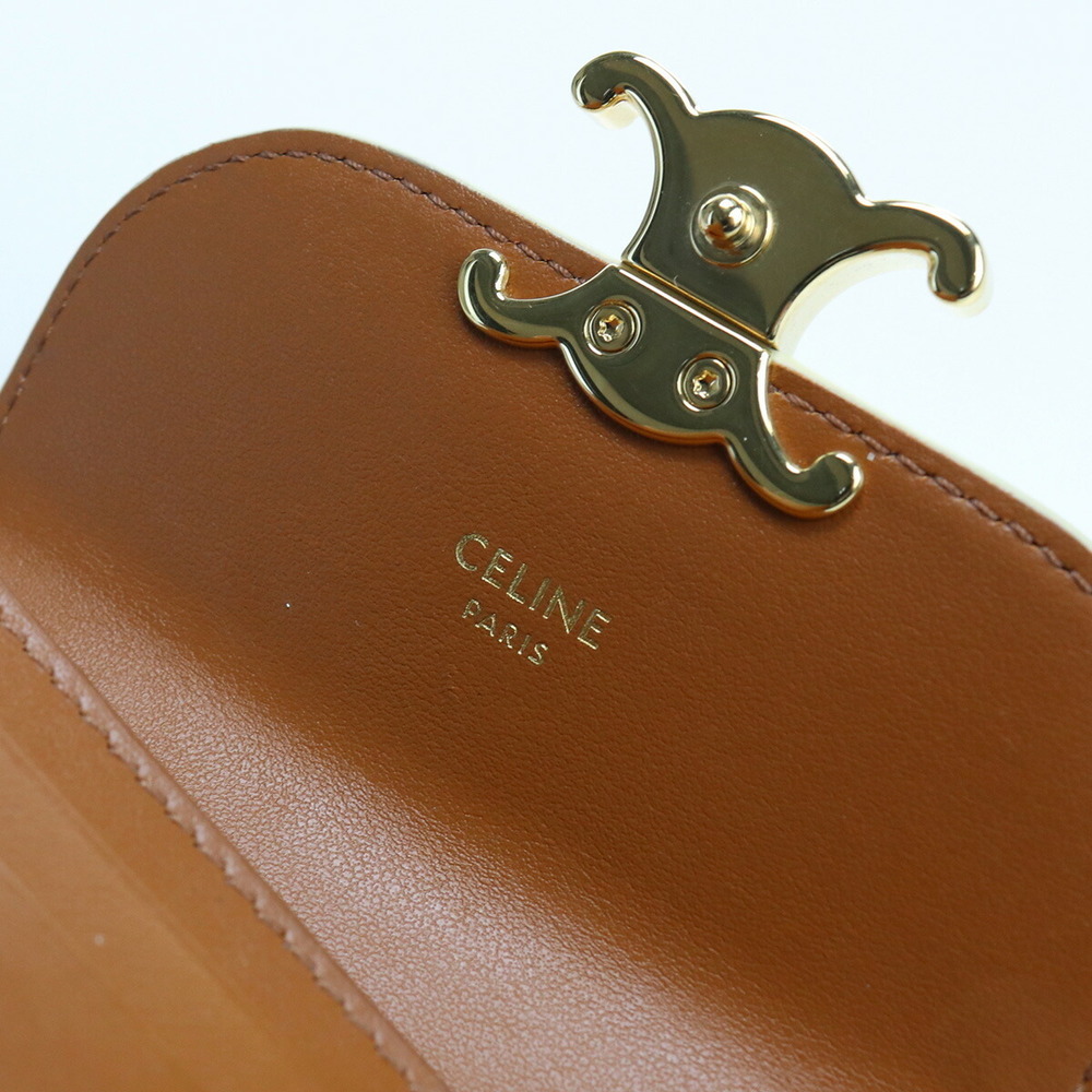 Celine Orange Small Tri-Fold Bag