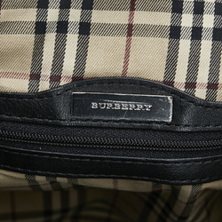 Burberry nova check shoulder bag black leather canvas men BURBERRY
