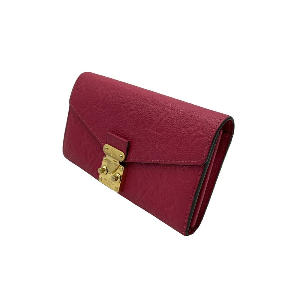 LOUIS VUITTON Empreinte Portefeuil Metis Bifold Long Wallet M62459 Red  Women's