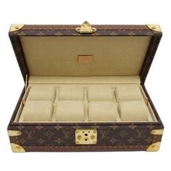 LOUIS VUITTON (Louis Vuitton) Coffret 8 Montol Trunk Accessory Case Box M47641 Monogram Brown Watch