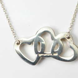 Tiffany necklace pendant silver TIFFANY&Co. Elsa Perettin triple heart motif