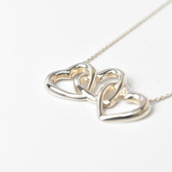 Tiffany necklace pendant silver TIFFANY&Co. Elsa Perettin triple heart motif