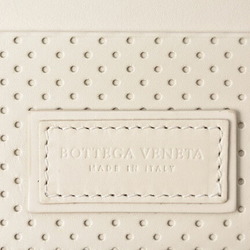 Bottega Veneta card case business holder BOTTEGA VENETA punching calfskin leather BIANCO MIST Bianko mist ivory