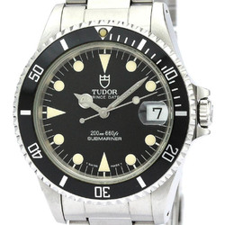 Polished TUDOR Rolex Submarina Steel Automatic Mens Watch 75190 BF561685