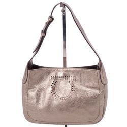 Salvatore Ferragamo Bag Handbag Shoulder Leather Women's Champagne Gold