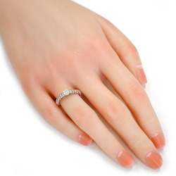 Van Cleef & Arpels Perle Ring No. 10 K18 White Gold Diamond Women's