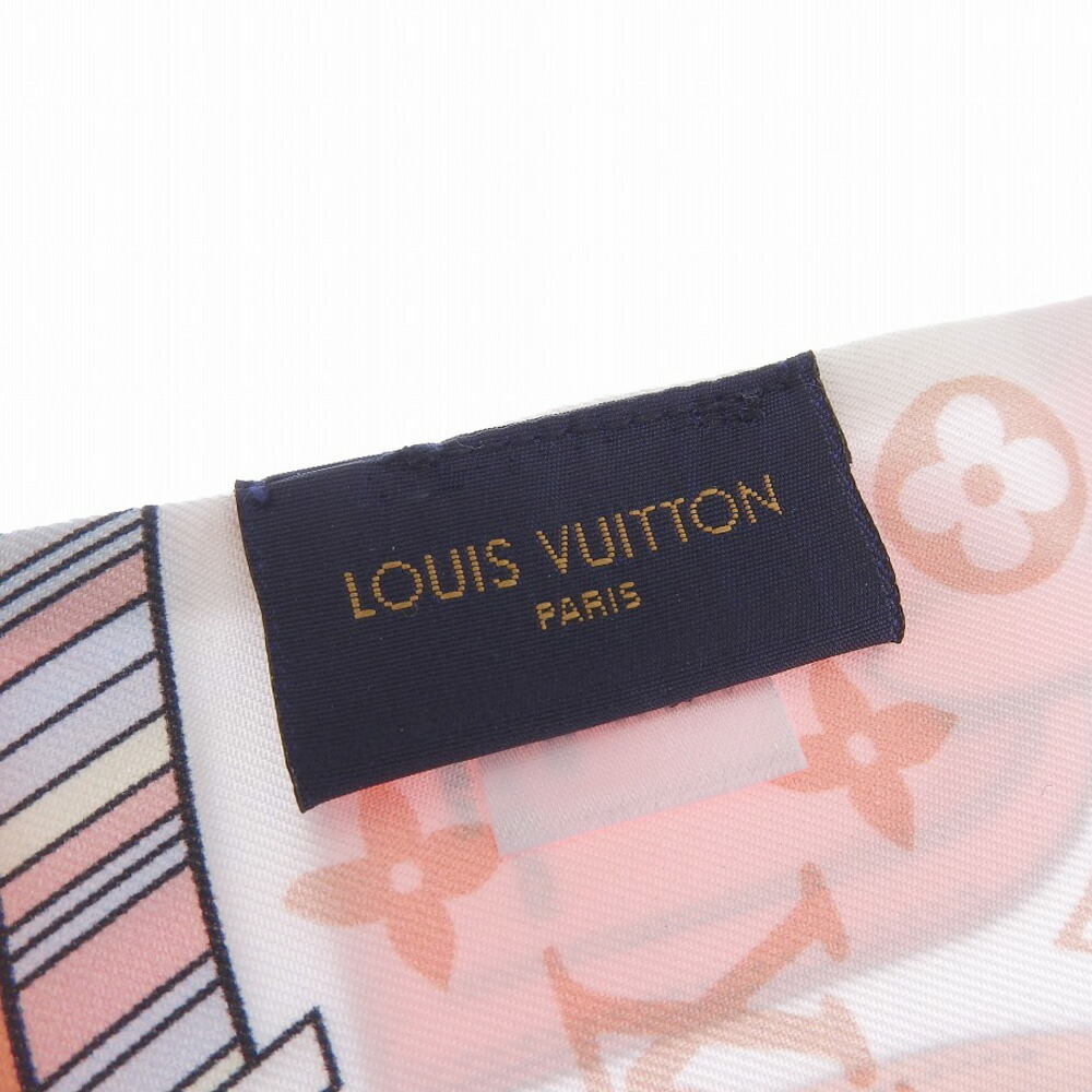 Louis Vuitton LOUIS VUITTON Bando My LV Tag Scarf Muffler Silk