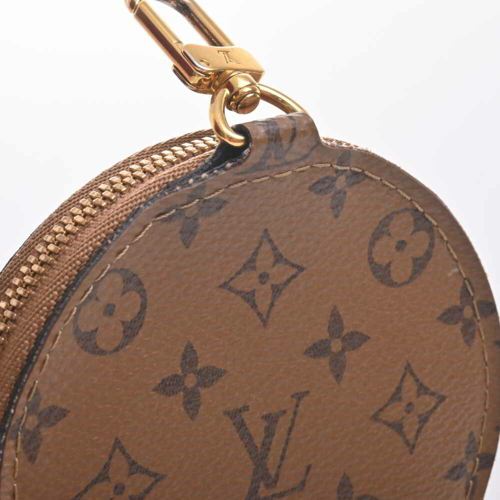 LOUIS VUITTON Louis Vuitton Monogram Reverse Coin Purse Case Only J02522  Brown