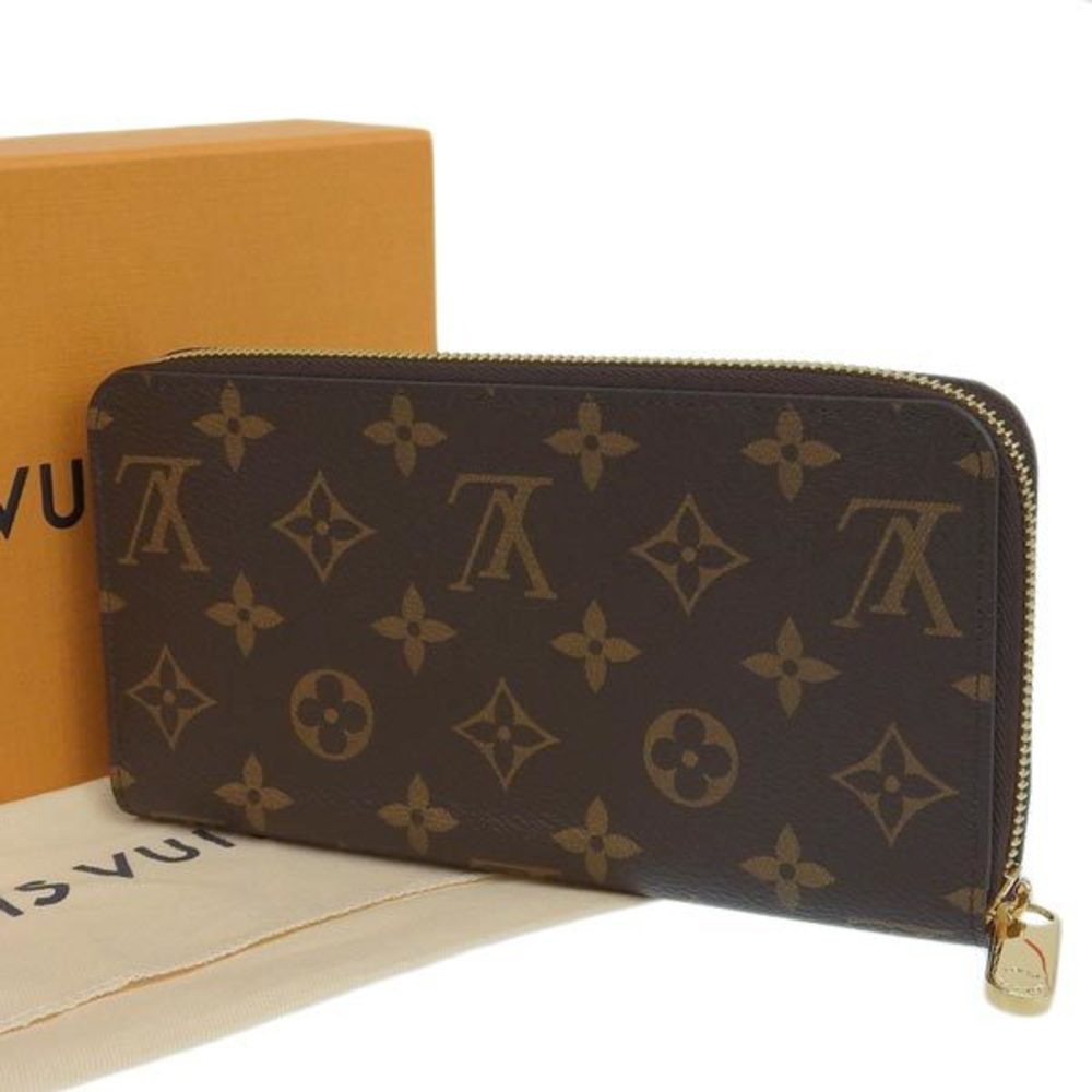 Louis Vuitton Round Long Wallet Monogram Zippy M42616 Women's