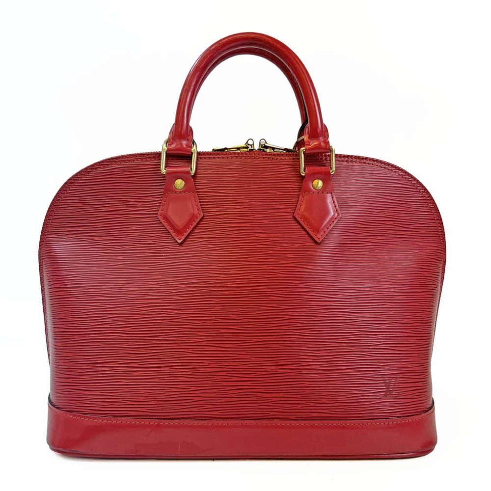 Louis vuitton Used Handbag Epi Leather Red Alma PM