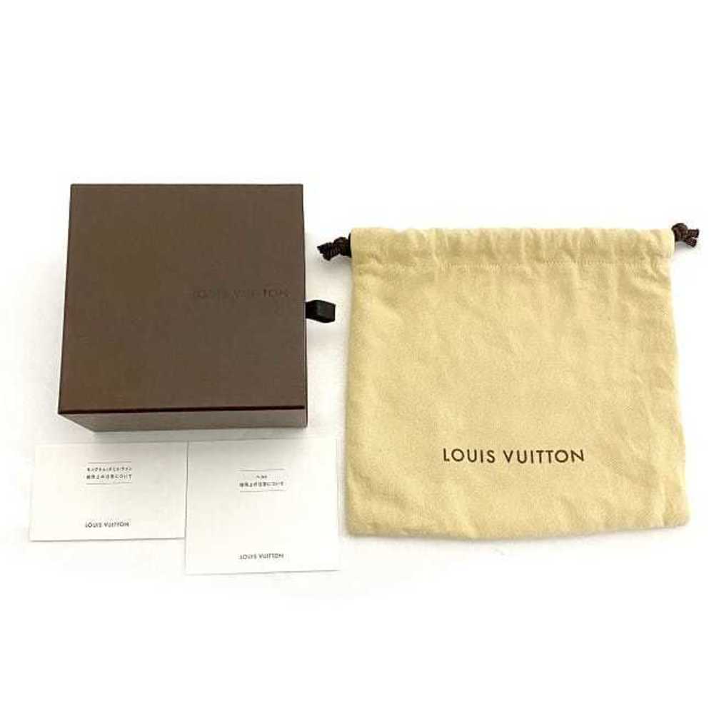 LOUIS VUITTON PVC Monogram 40mm LV Shape Belt 110 44 Silver 575924