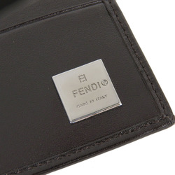 Fendi Zucca pattern FF long wallet with W canvas leather brown 2804 0339R 018