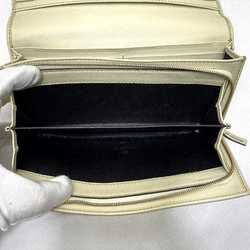 Gucci Bifold Long Wallet Beige White Brown Gold New Bullitt 204836 GG Canvas Leather GUCCI Interlocking Fold