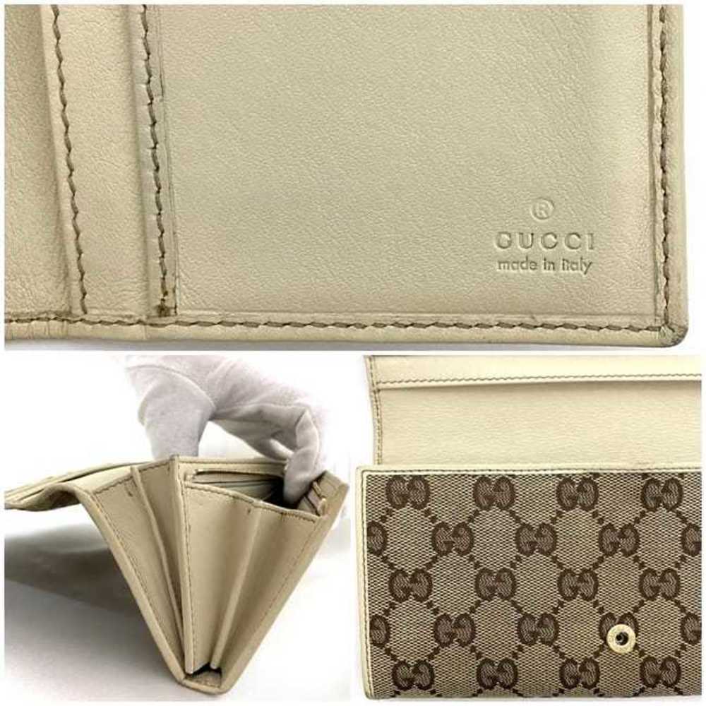 Gucci Long Wallet - GG Supreme Brown/White