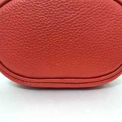 Coach Bag Red Gold Dempsey C9955 Leather Straw COACH Pochette Shoulder Bucket