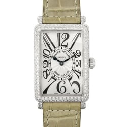 Franck Muller FRANCK MULLER Long Island Diamond Bezel K18WG Gold Ladies Quartz Wristwatch Silver Dial 952QZ D