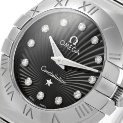 Omega OMEGA Constellation 12P Diamond Index SS Women's Quartz Watch Black Dial 123.10.24.60.51.001