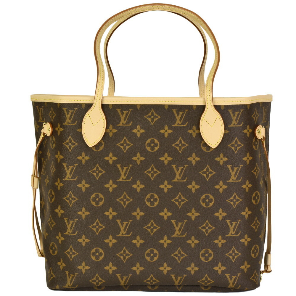 Louis Vuitton M41178 Neverfull MM Monogram Coated Canvas Tote