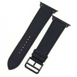 Hermes Replacement Belt Apple Watch 45mm Case Tool Leather Strap Space Black Vaux Swift D Engraved Smart Men's Women's HERMES