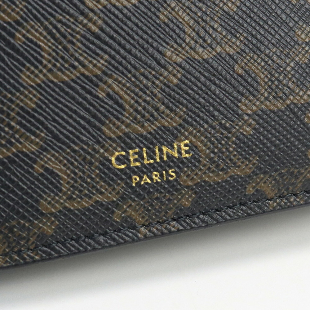 Celine Men's Bifold Wallet in Triomphe Canvas