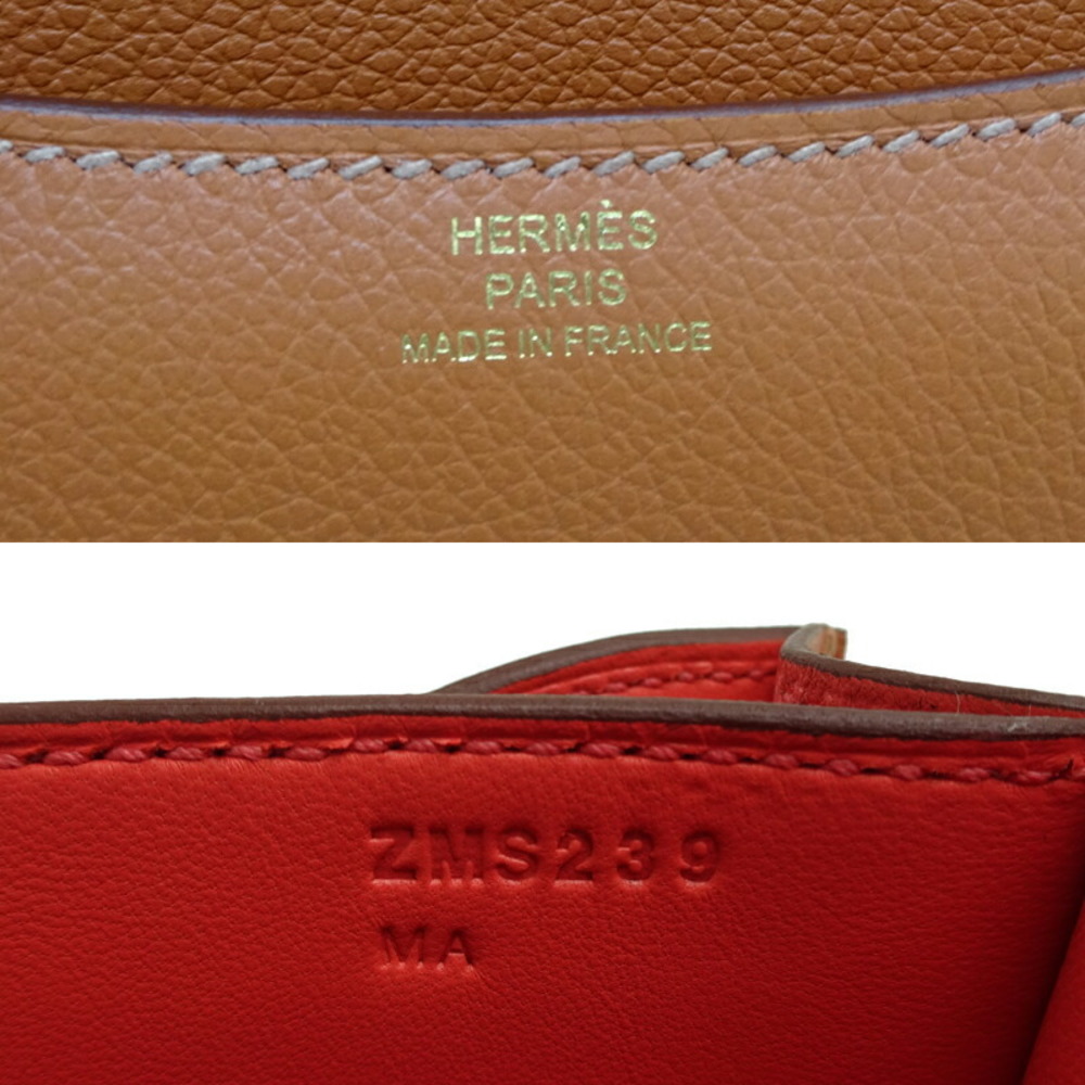 Hermes Constance 18 Z Engraved Women's Shoulder Bag Ever Color Orange Hermes