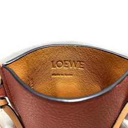 Loewe pocket shoulder orange brown anagram 124.12.Z45 6977 pochette leather LOEWE bag card