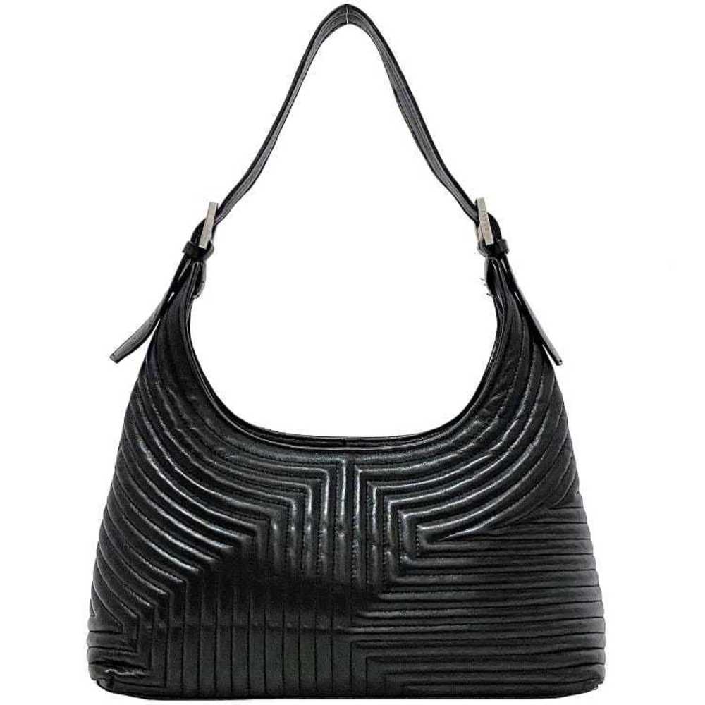 Bally one shoulder bag black leather BALLY quilted ladies