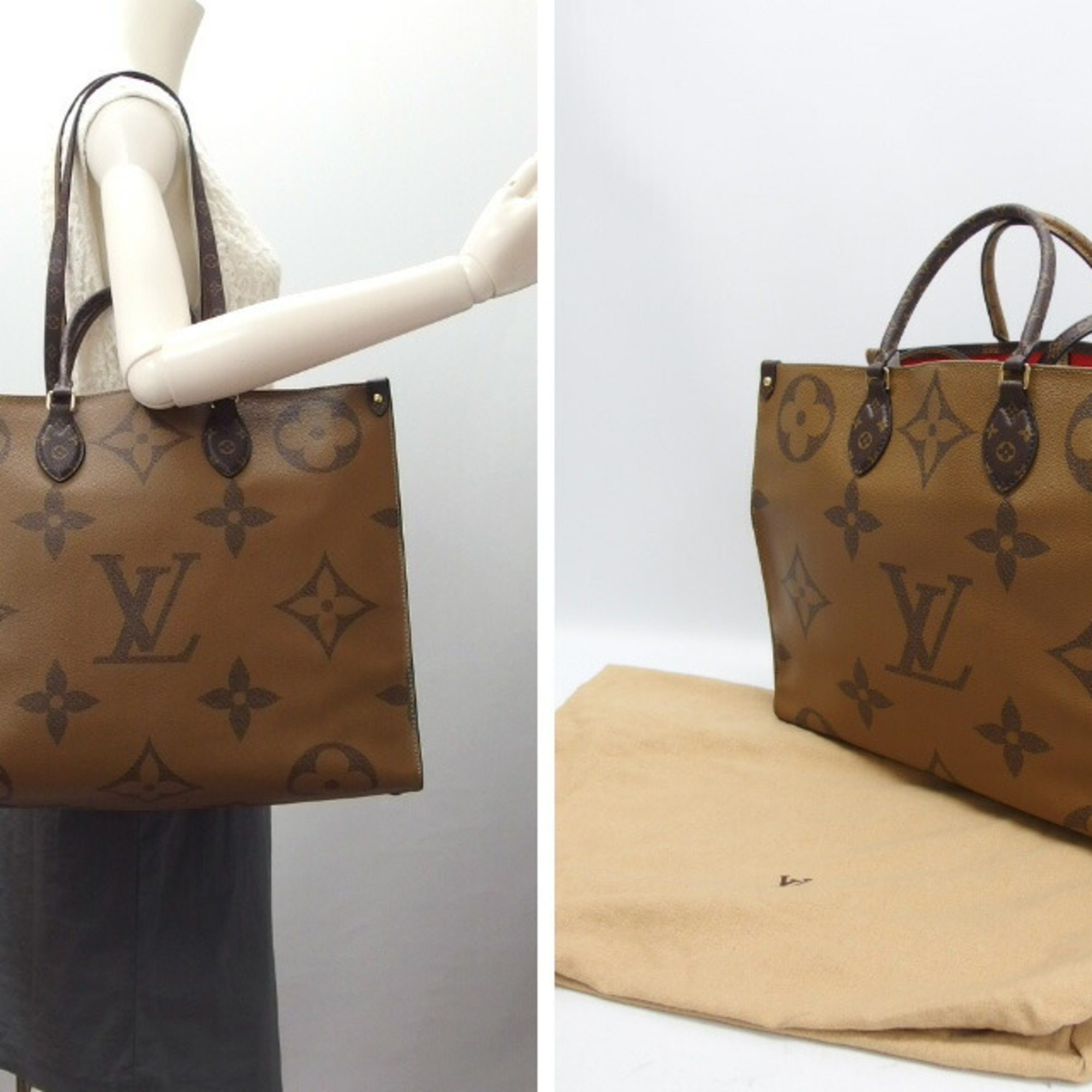 Louis Vuitton Monogram Reverse OnTheGo GM Tote Bag