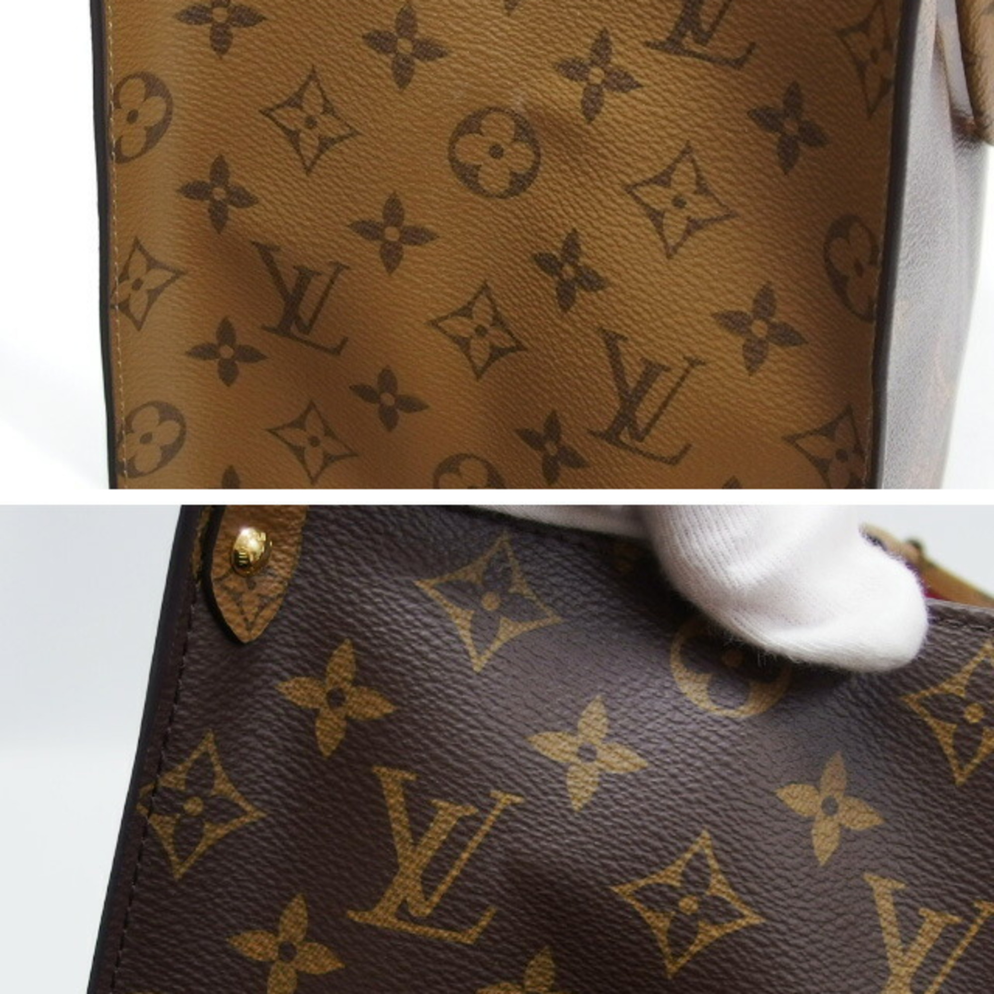 Louis Vuitton Monogram Reverse OnTheGo GM Tote Bag