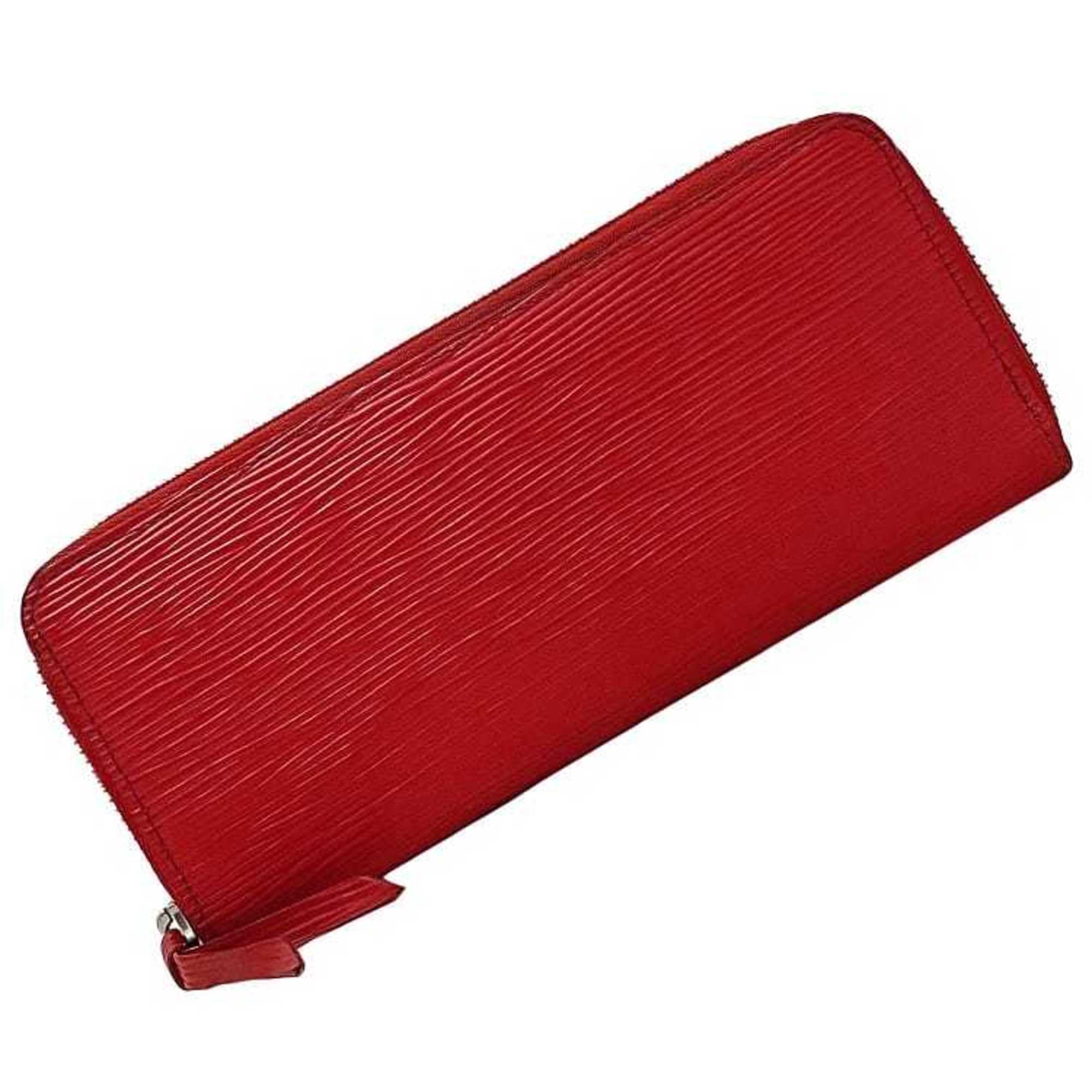 Louis Vuitton Long Wallet Portefeuille Clemence Red Coquelicot Epi M60913 Leather MI1115 LOUIS VUITTON LV