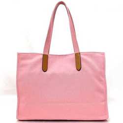 Coach Tote Bag Pink C7072 Canvas Leather COACH Big 80TH Anniversary 80th Limited Collection Size Cloth Charm