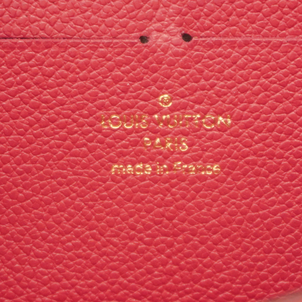 Authenticated Used Louis Vuitton Monogram Empreinte Portefeuille Clemence  M62535 Women,Men Monogram Empreinte Long Wallet (bi-fold) Freesia 