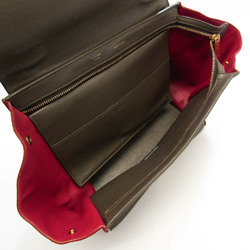 Celine Trapeze Women's Leather,Suede Handbag,Shoulder Bag Black,Grayish,Red Color