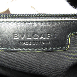 Bvlgari Collezione 32524 Women,Men Leather,PVC Shoulder Bag Black,Yellow