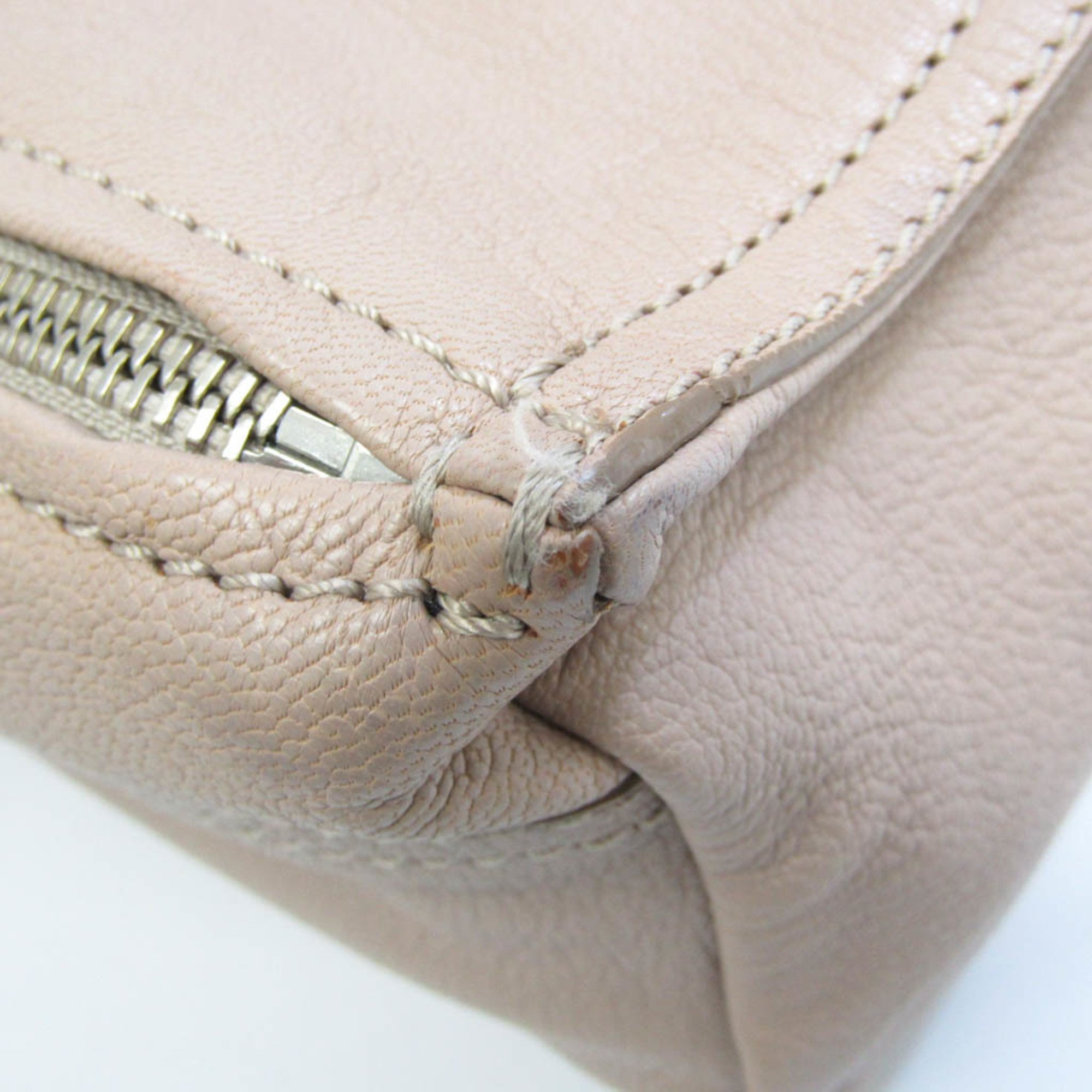 Givenchy Pandora Women's Leather Shoulder Bag Pink Beige