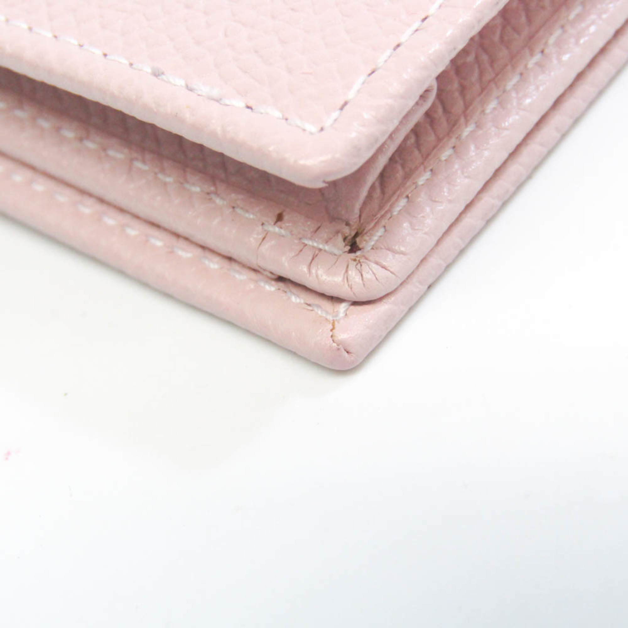 Bvlgari Bvlgari Bvlgari 30402 Leather Card Case Light Pink