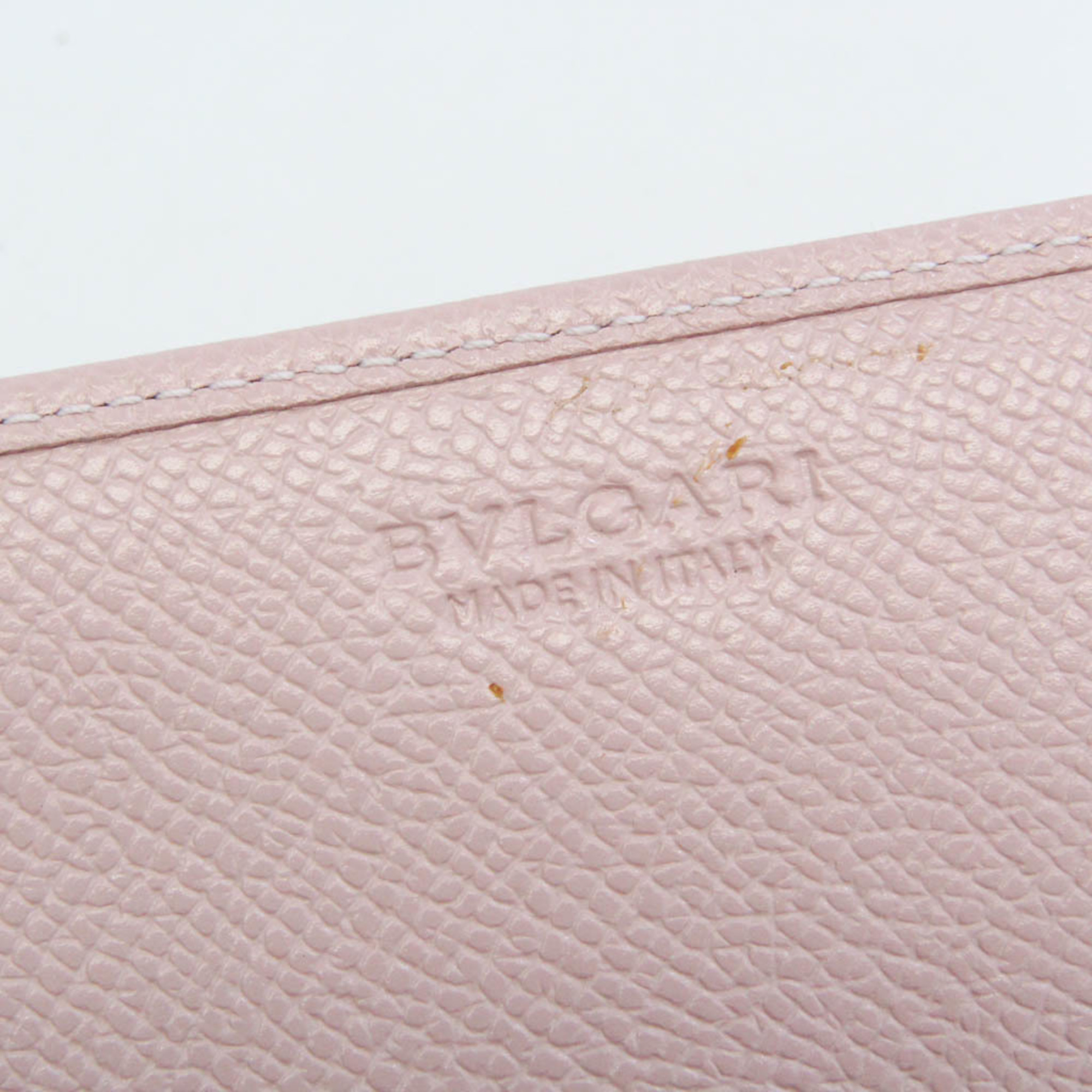 Bvlgari Bvlgari Bvlgari 30402 Leather Card Case Light Pink