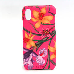 Gucci PVC Phone Bumper For IPhone X Multi-color,Pink Flower pattern 550800