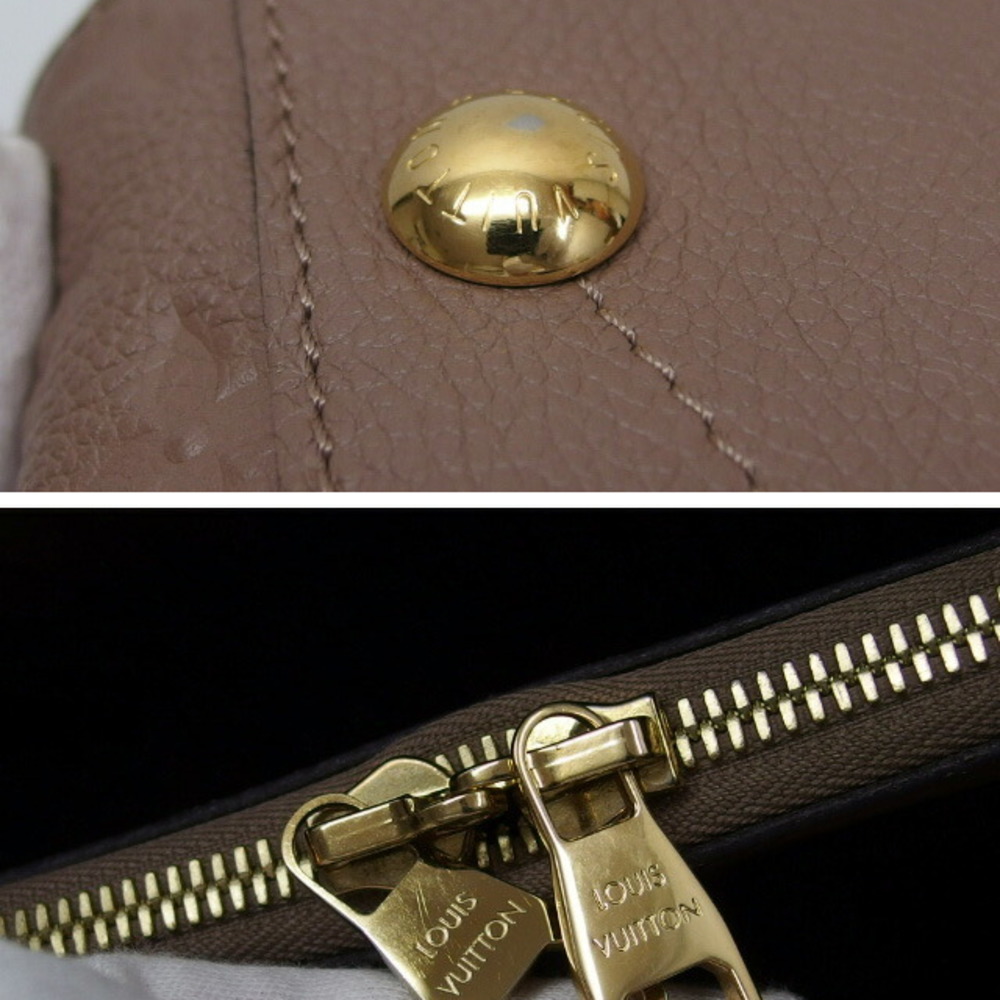 Louis Vuitton Monogram Emplant Montaigne MM Handbag Greige