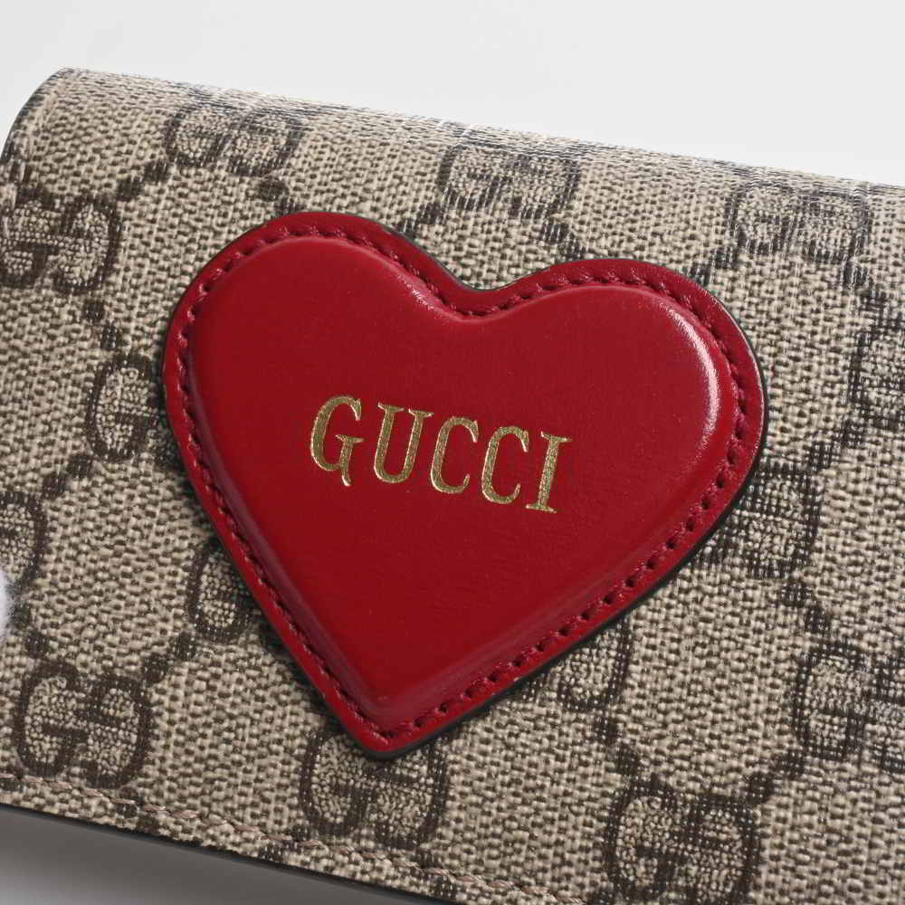 Gucci Heart Motif Bifold Wallet