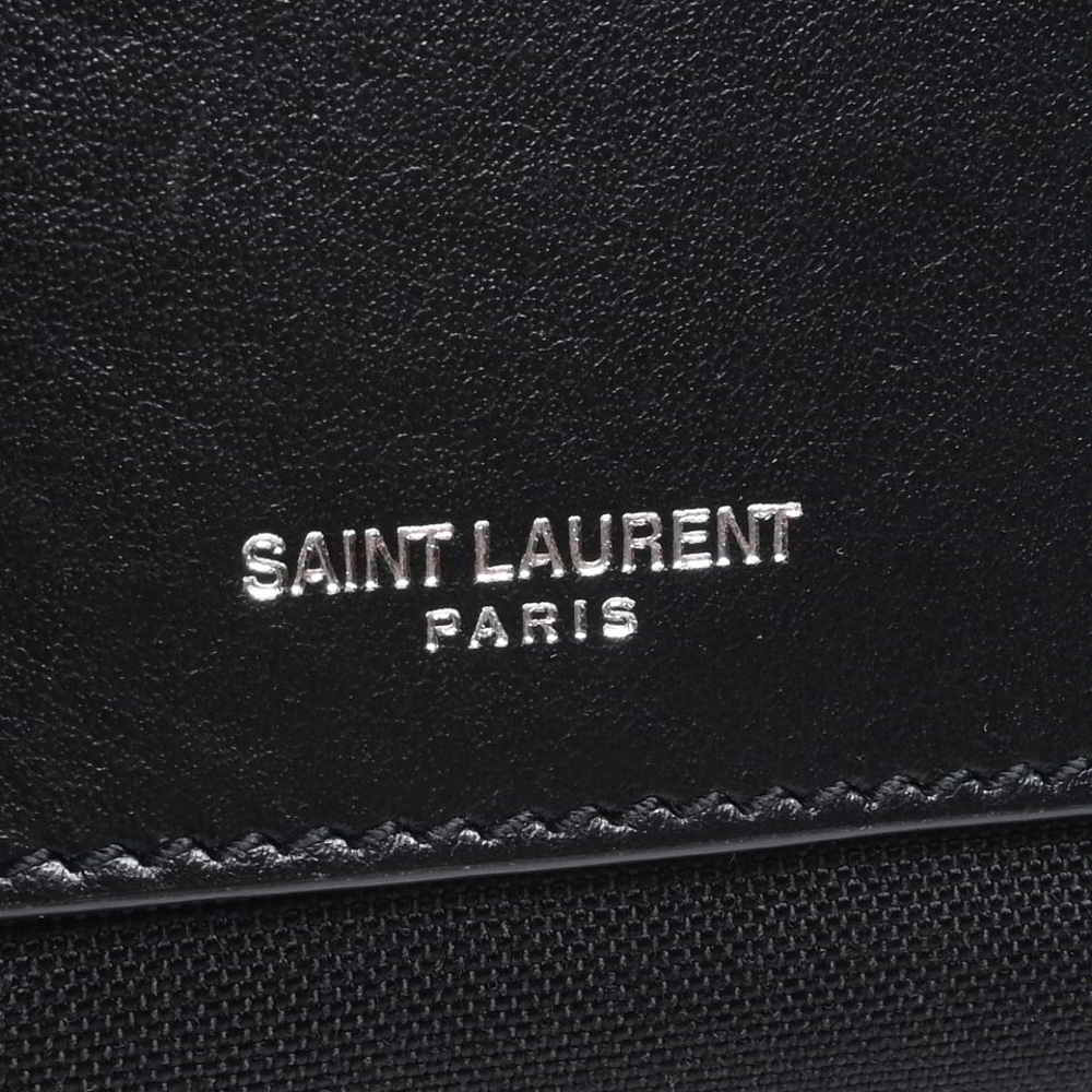 SAINT LAURENT Saint Laurent canvas RIVINGTON RACE convertible rucksack  backpack 484172 green black
