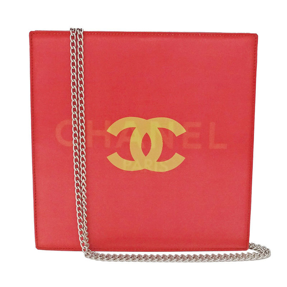 Chanel CHANEL bag Lady's shoulder vinyl red hologram chain | eLADY Globazone