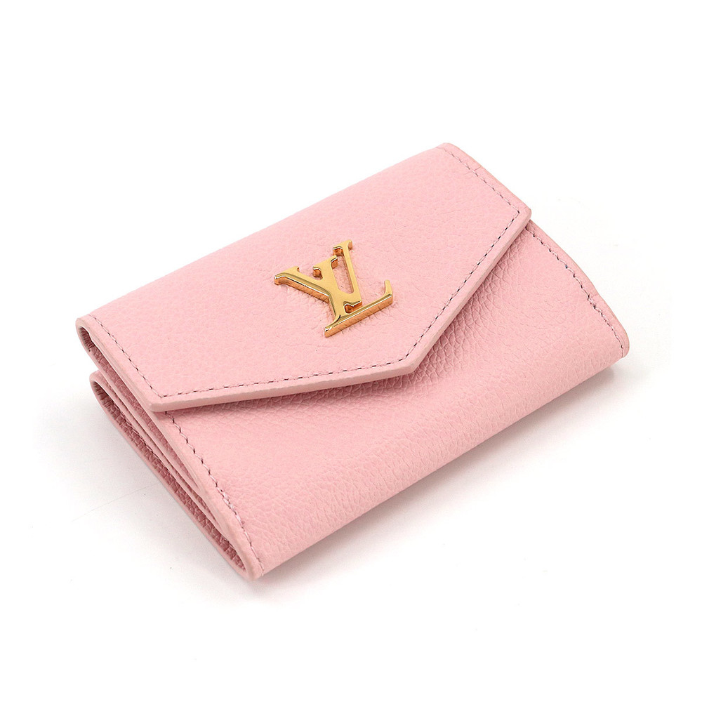Louis Vuitton Lockmini Leather Tri-Fold Wallet on SALE