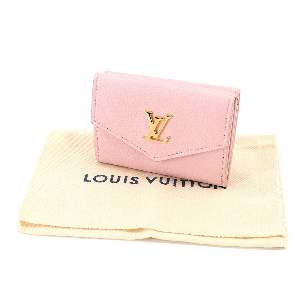 Authenticated Used Louis Vuitton Portefeuille lock mini M69340 wallet  3-fold unisex 