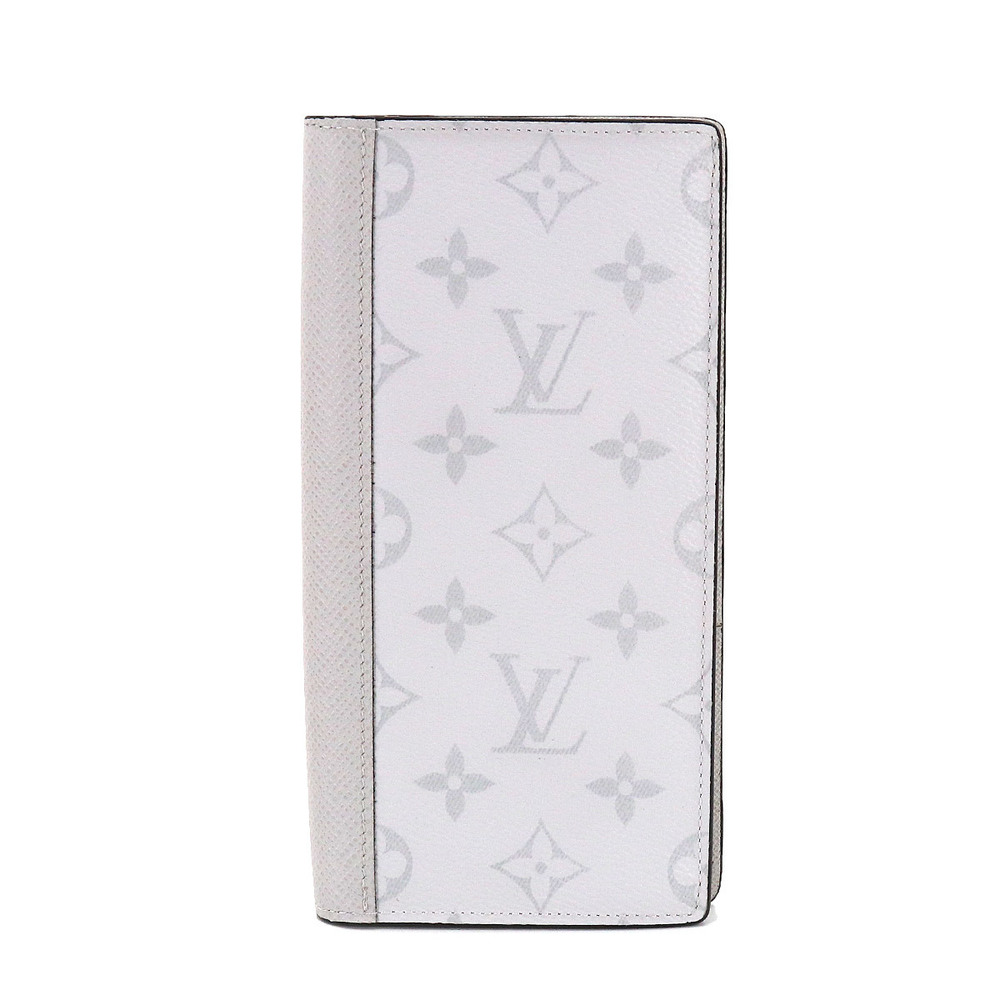 Louis Vuitton Brazza Wallet Monogram Taigarama White