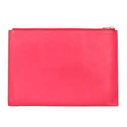 Celine Clutch Bag Leather Pink Ladies CELINE
