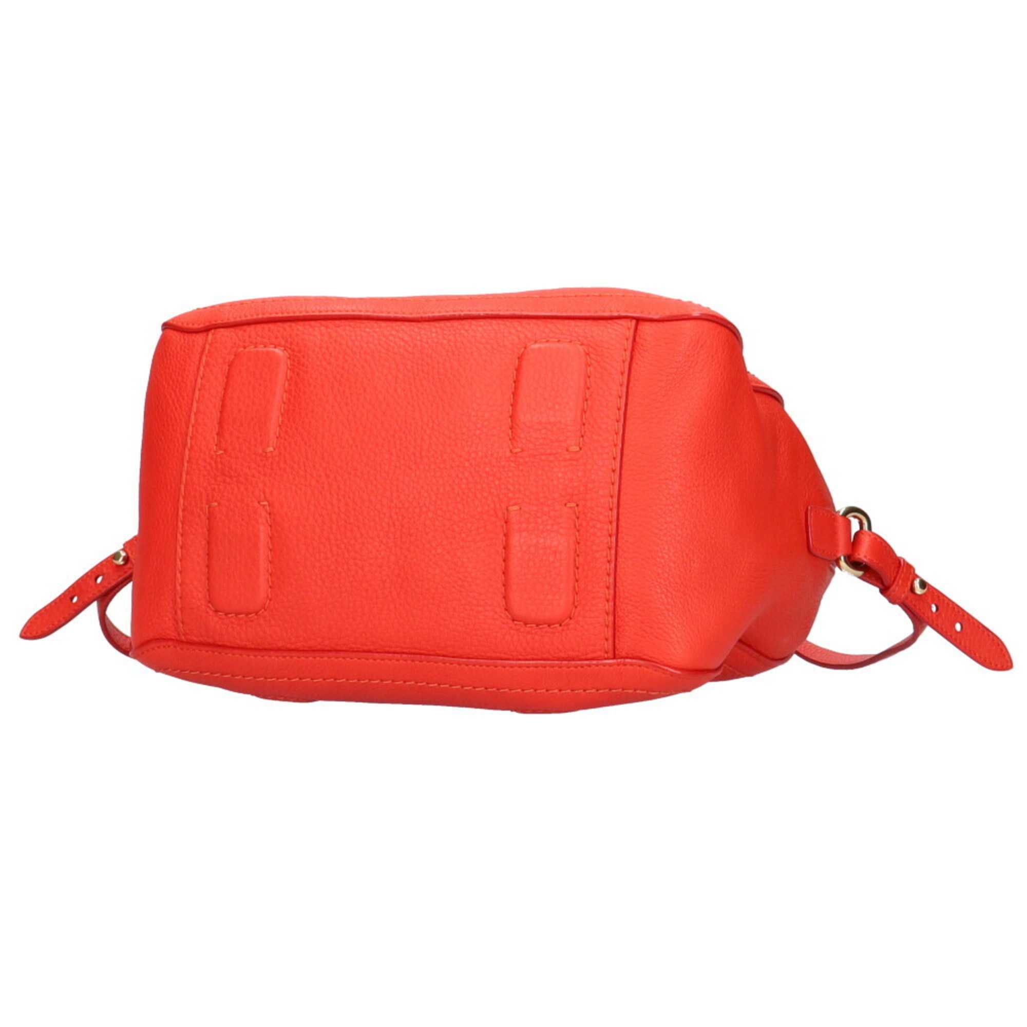 Salvatore Ferragamo shoulder bag leather red ladies