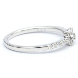 Ponte Vecchio Flower Diamond Ring White Gold (18K) Fashion Diamond Band Ring Silver