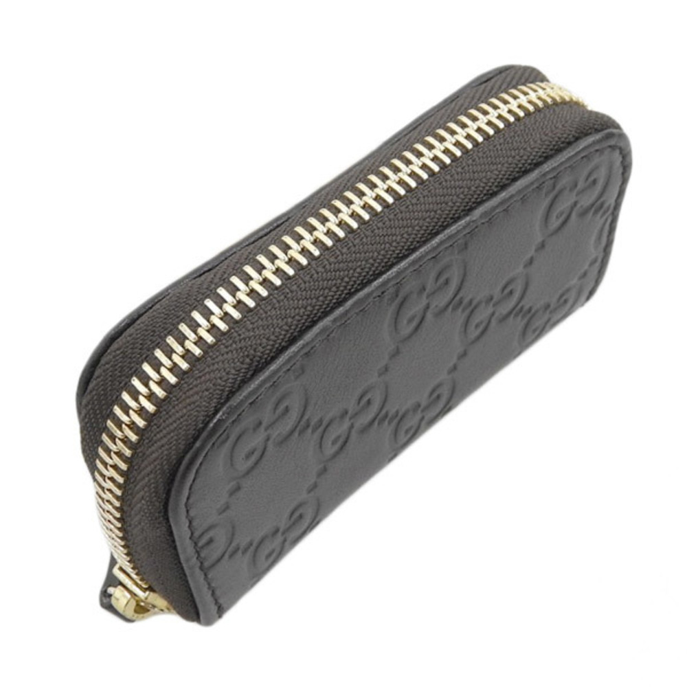 Fendi - Black Leather Round Coin Purse